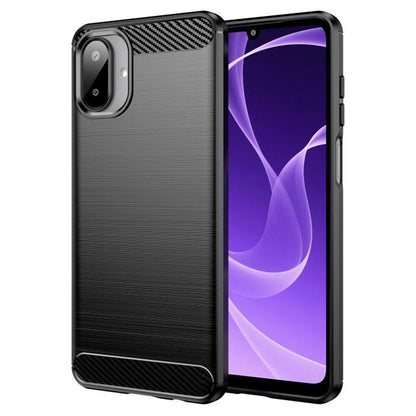 Coque pour Samsung Galaxy A07 4G A075, Techsuit, Carbone, Noire