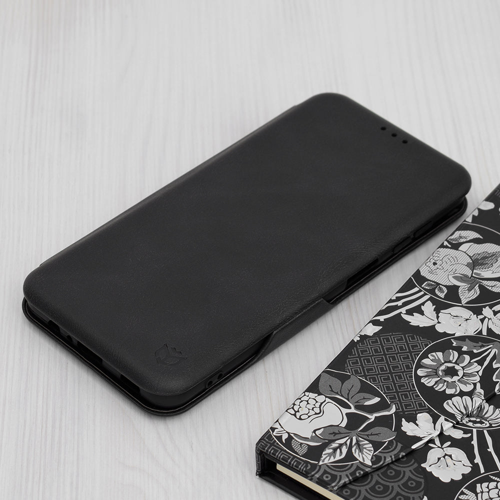 Hülle für Samsung Galaxy A12 Nacho A127 / A12 A125, Techsuit, Safe Wallet Plus, Schwarz