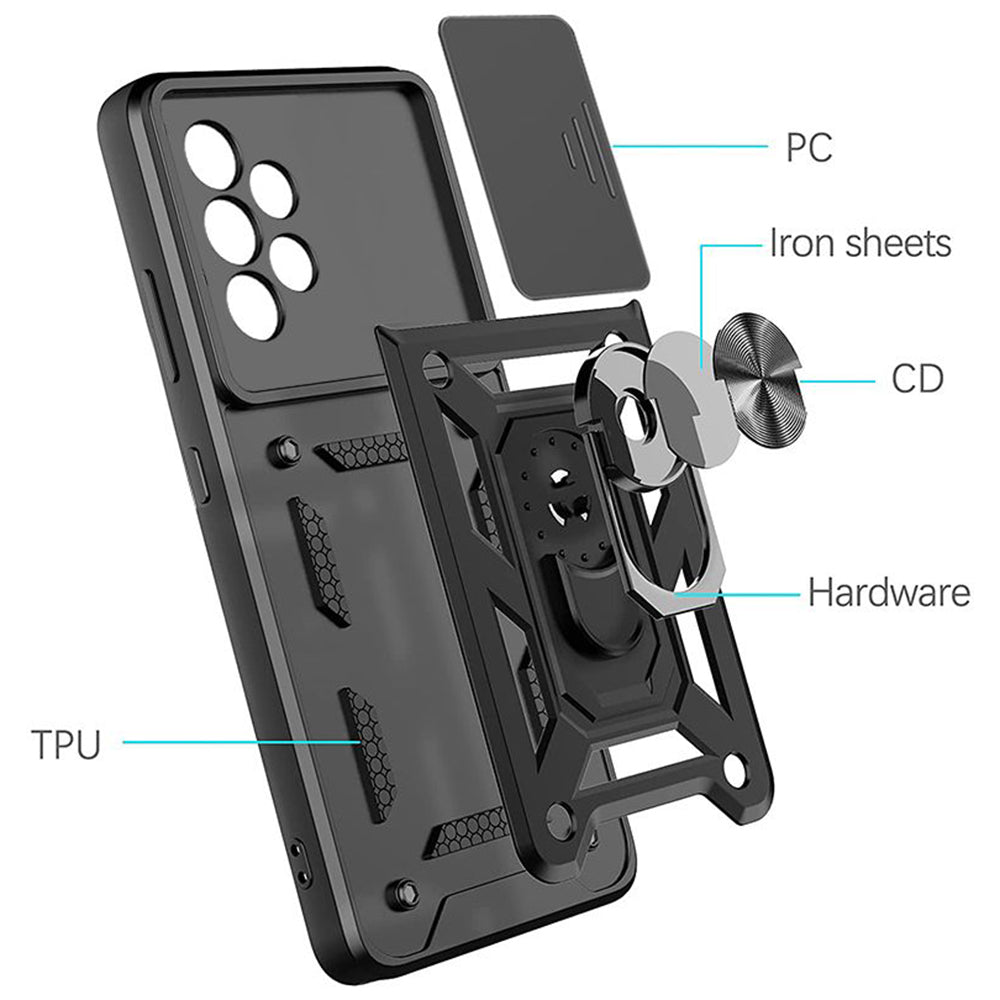 Case for Samsung Galaxy A13 A135, Techsuit, CamShield, Black