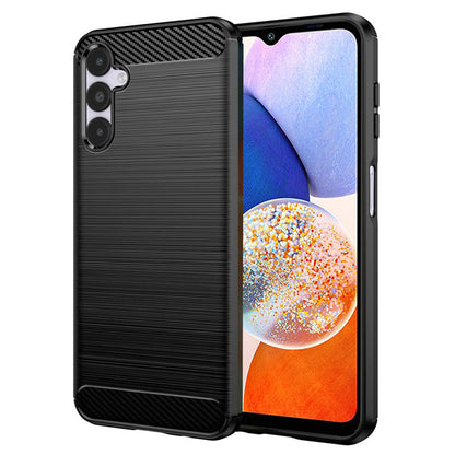 Hülle für Samsung Galaxy A14 A145 / A14 5G A146, Techsuit, Carbon, Schwarz