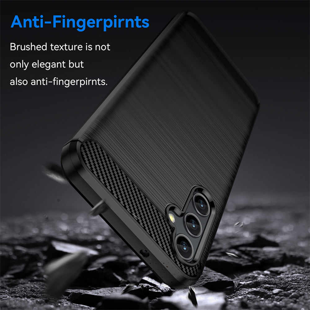 Hülle für Samsung Galaxy A14 A145 / A14 5G A146, Techsuit, Carbon, Schwarz