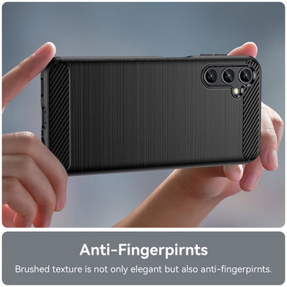 Hülle für Samsung Galaxy A14 A145 / A14 5G A146, Techsuit, Carbon, Schwarz