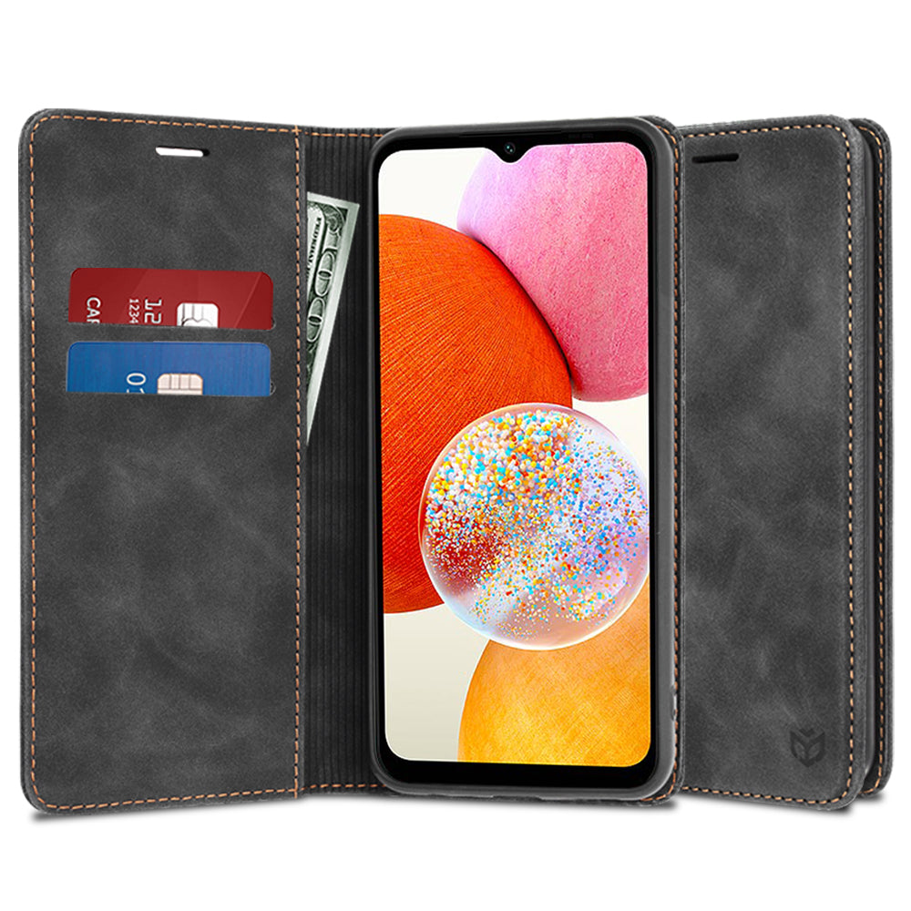 Hülle für Samsung Galaxy A14 A145 / A14 5G A146, Techsuit, Confy, Schwarz