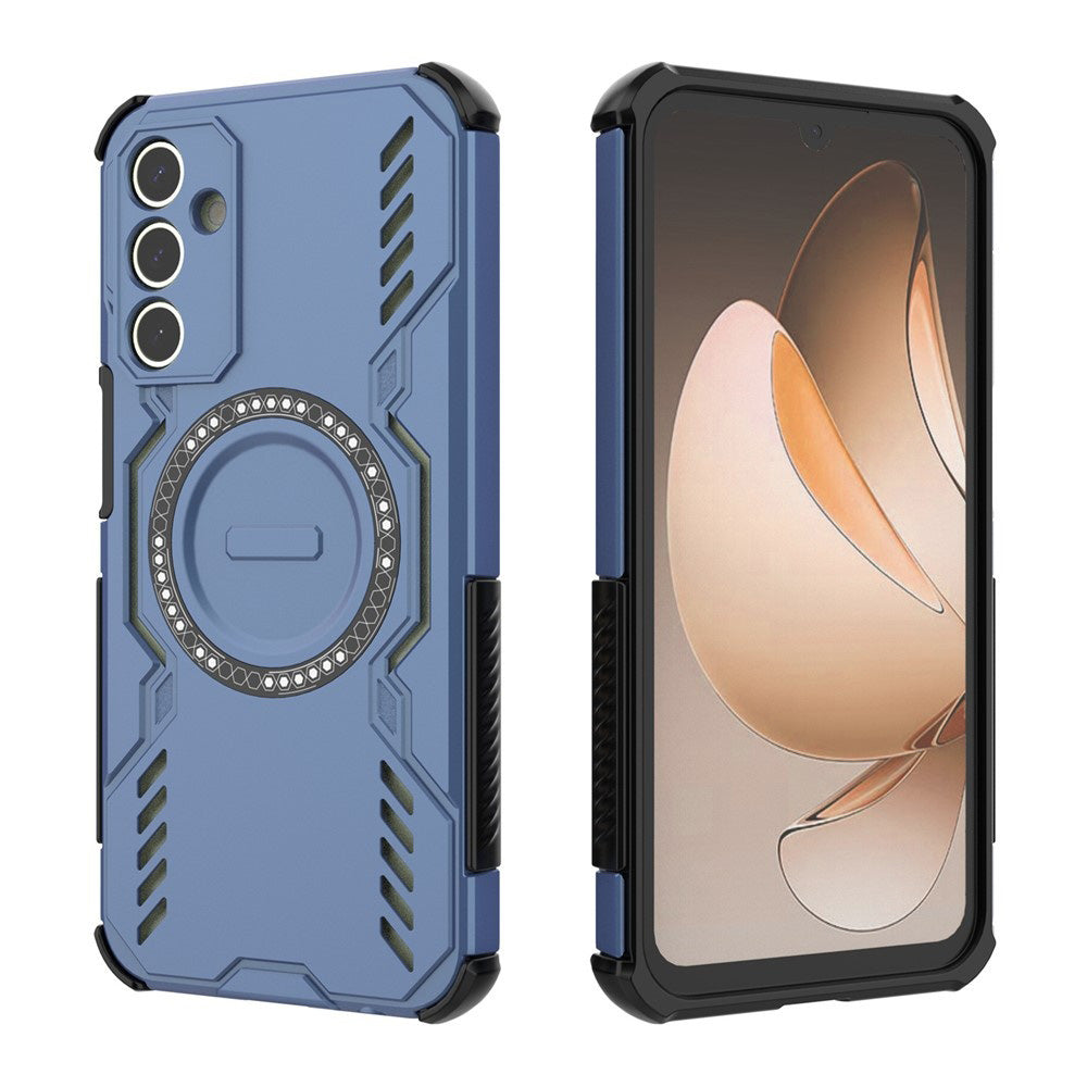 MagSafe-Hülle für Samsung Galaxy A15 5G A156 / A15 A155, Techsuit, ArmorMag, Blau