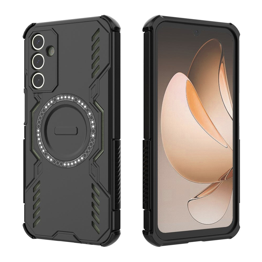 MagSafe-Hülle für Samsung Galaxy A15 5G A156 / A15 A155, Techsuit, ArmorMag, Schwarz