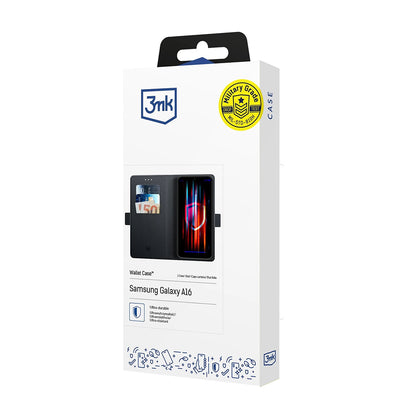 Hülle für Samsung Galaxy A16 5G A166 / A16 4G A165, 3MK, Wallet, Schwarz