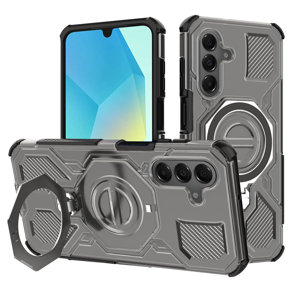 Hülle für Samsung Galaxy A16 5G A166 / A16 4G A165, Techsuit, Carbon Shield Pro, Dunkelgrau