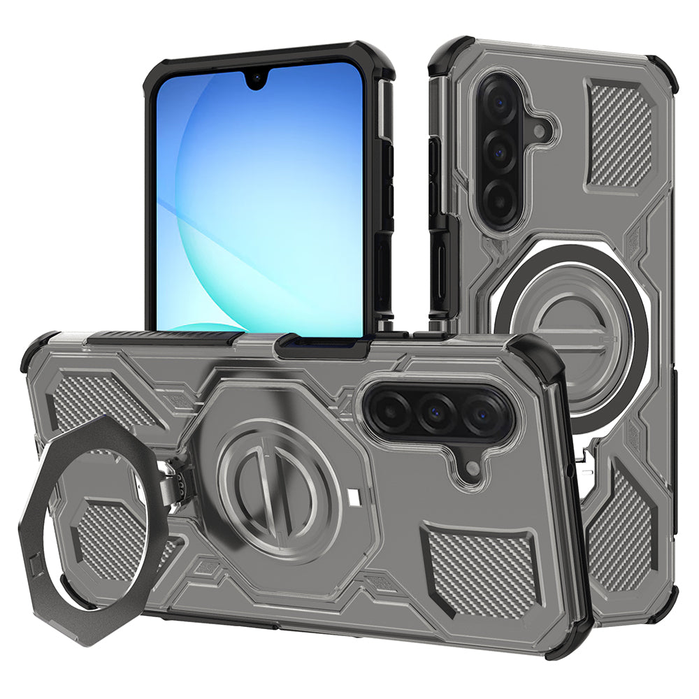 Étui pour Samsung Galaxy A17 4G / A17 5G, Techsuit, Carbon Shield Pro, Noir Clair