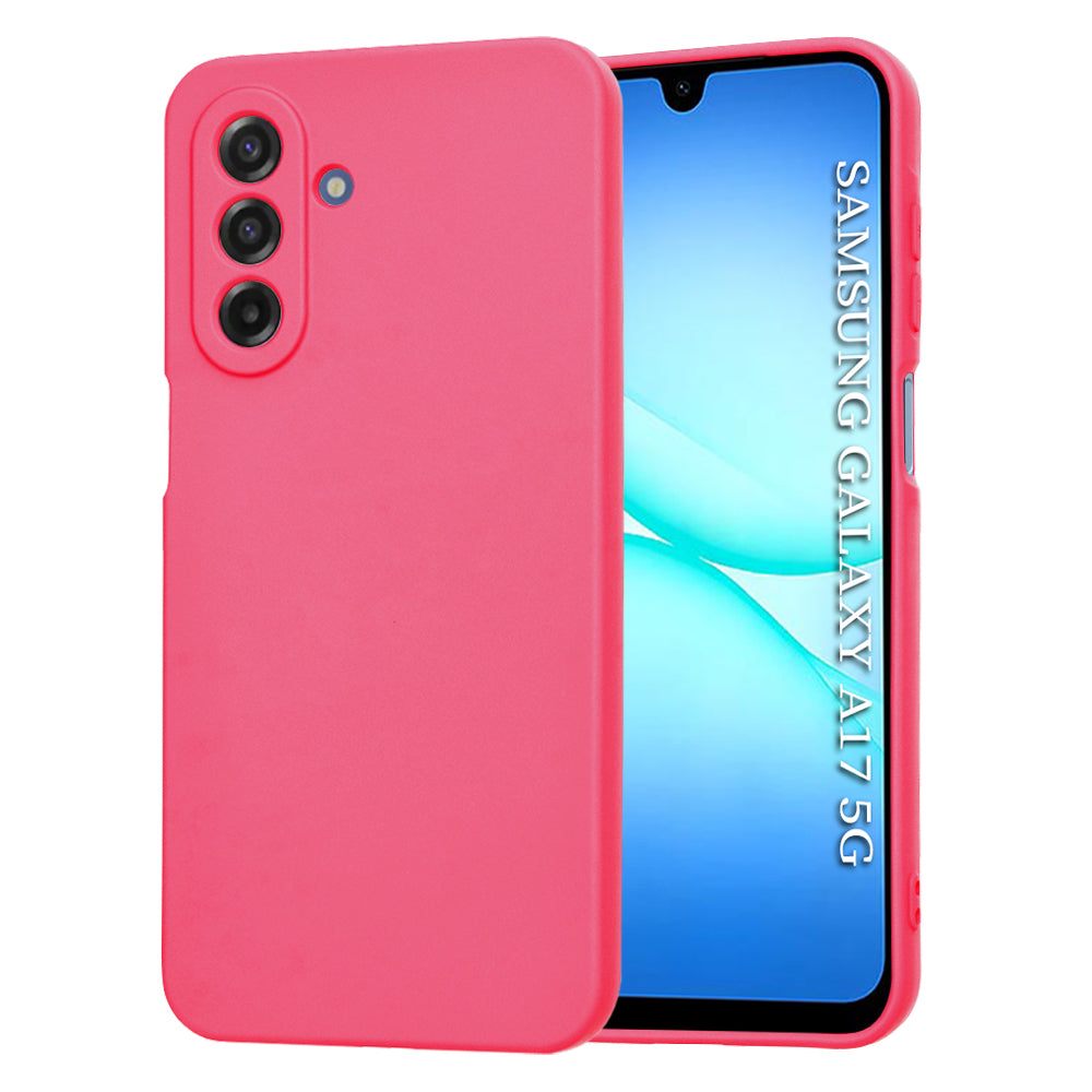 Hülle für Samsung Galaxy A17 5G, Techsuit, SoftFlex, Dunkelrosa