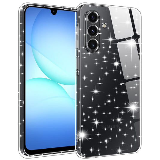 Case for Samsung Galaxy A17 5G, Techsuit, SparkleSkin, Transparent