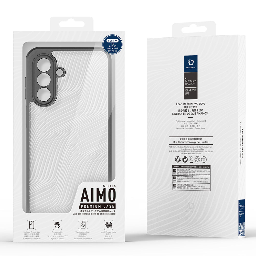 Coque pour Samsung Galaxy A18 5G A186 / F17 / M17 / A17 4G A175 / A17 5G A176, DUX DUCIS, Aimo, noire