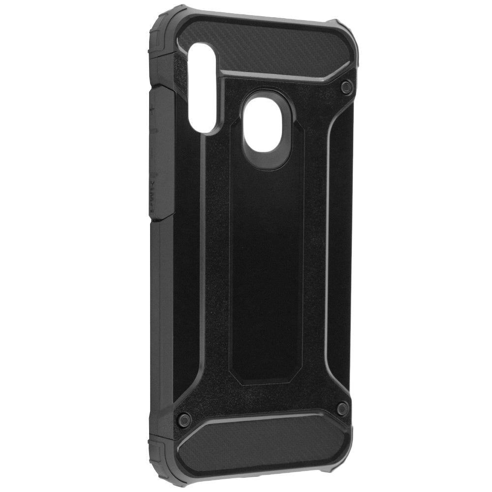 Case for Samsung Galaxy A20e A202, Techsuit, Hybrid Armor, Black