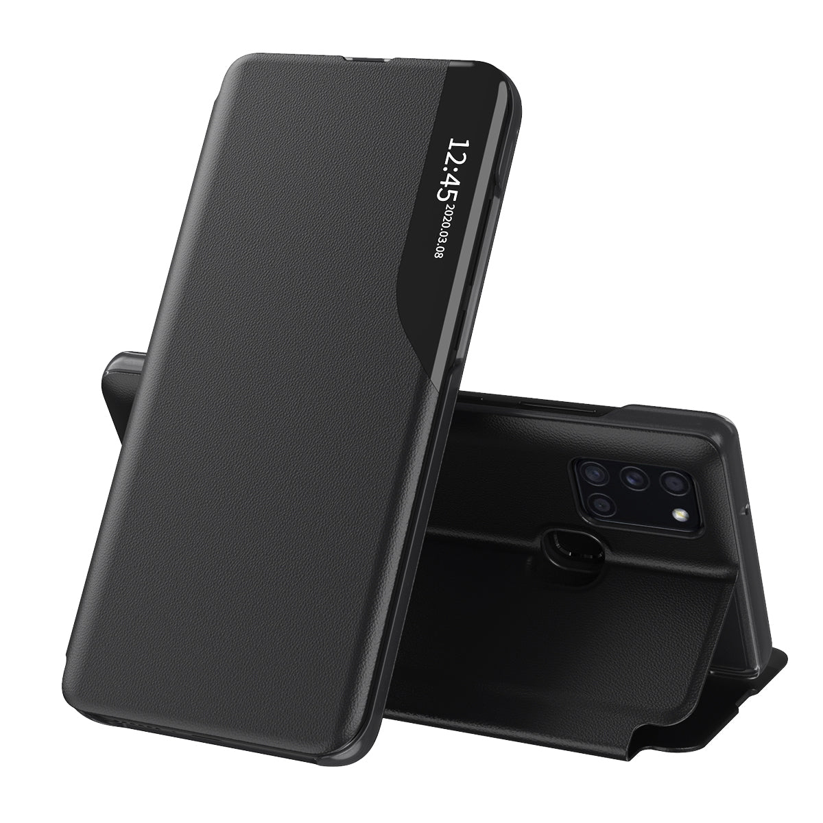 Hülle für Samsung Galaxy A21s A217, Techsuit, eFold, Schwarz