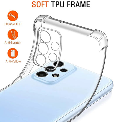 Coque pour Samsung Galaxy A23 5G A236 / A23 A235, Techsuit, Antichoc Claire, Transparente