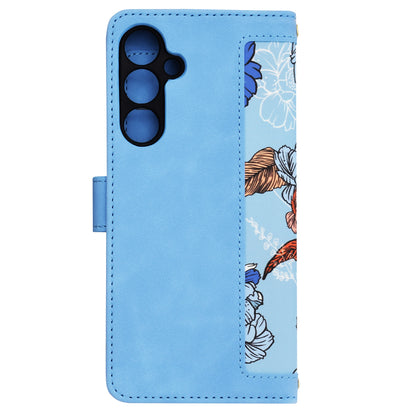 Coque pour Samsung Galaxy A25 A256, Techsuit, FlipCraft, Bleu