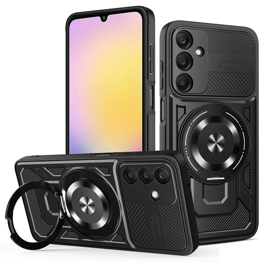 Coque pour Samsung Galaxy A25 A256, Techsuit, RuggedCam, Noire