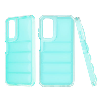 Coque pour Samsung Galaxy A25 A256, Techsuit, Wave Shield, Turquoise