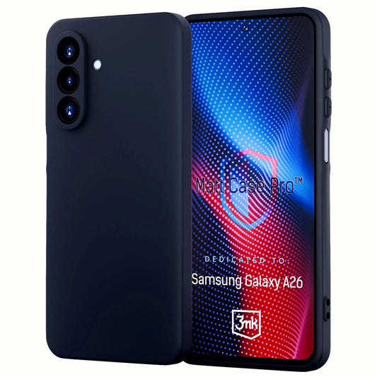 Coque pour Samsung Galaxy A26 A266, 3MK, Pro, Noir Mat
