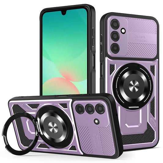 Coque pour Samsung Galaxy A26 A266, Techsuit, RuggedCam, Violet