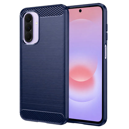 Coque pour Samsung Galaxy A27 5G, Techsuit, Carbone, Bleue