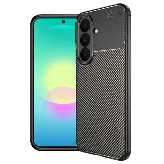 Coque pour Samsung Galaxy A27 5G, Techsuit, Fibre de carbone, Noire