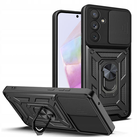 Coque pour Samsung Galaxy A35 5G A356, Techsuit, CamShield, Noire
