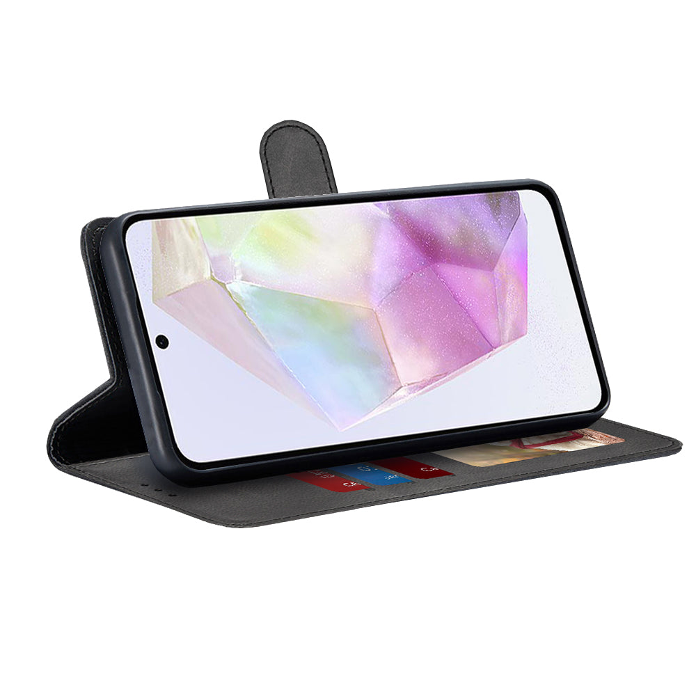 Hülle für Samsung Galaxy A35 5G A356, Techsuit, Diary Book, Schwarz