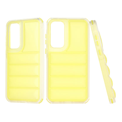 Coque pour Samsung Galaxy A35 5G A356, Techsuit, Wave Shield, Jaune