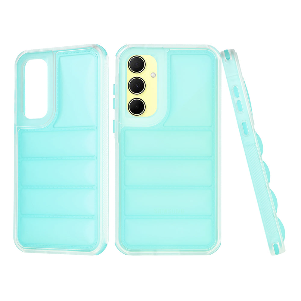 Coque pour Samsung Galaxy A35 5G A356, Techsuit, Wave Shield, Turquoise