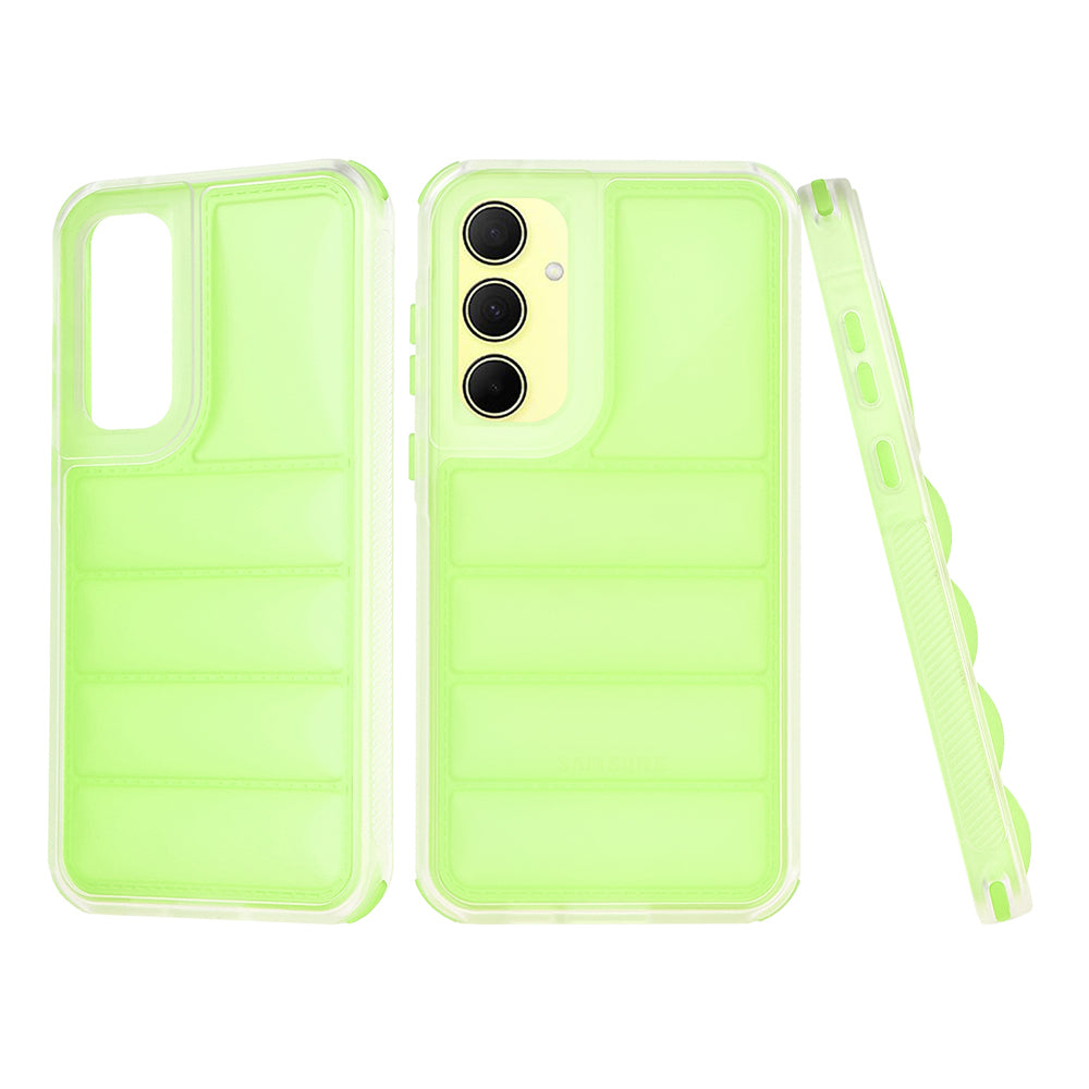 Coque pour Samsung Galaxy A35 5G A356, Techsuit, Wave Shield, Vert
