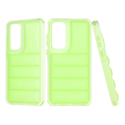 Coque pour Samsung Galaxy A35 5G A356, Techsuit, Wave Shield, Vert