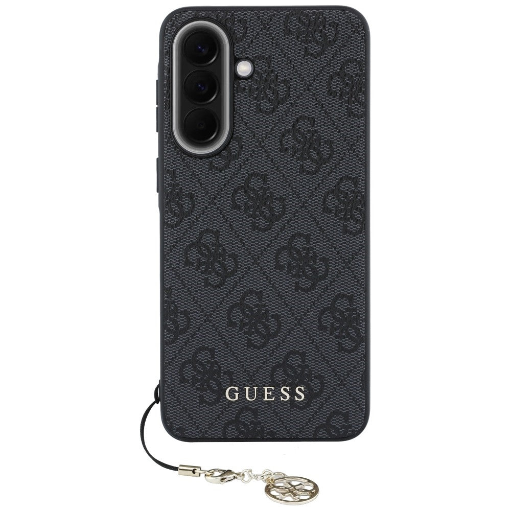 Hülle für Samsung Galaxy A37 5G, Guess, 4G Classic Logo Charm, Schwarz