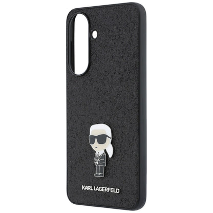 Hülle für Samsung Galaxy A37 5G, Karl Lagerfeld, Glitter Fixed Ikonik Karl, Schwarz