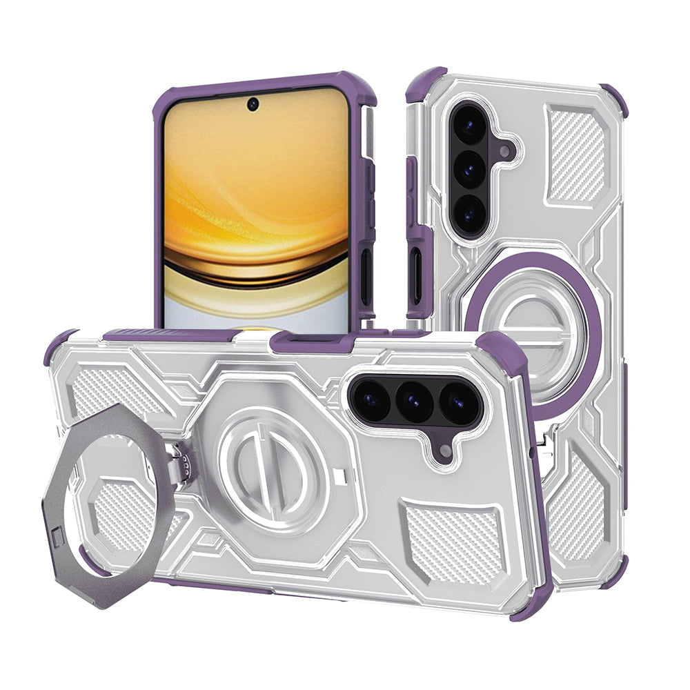 Hülle für Samsung Galaxy A37 5G, Techsuit, Carbon Shield Pro, Lila