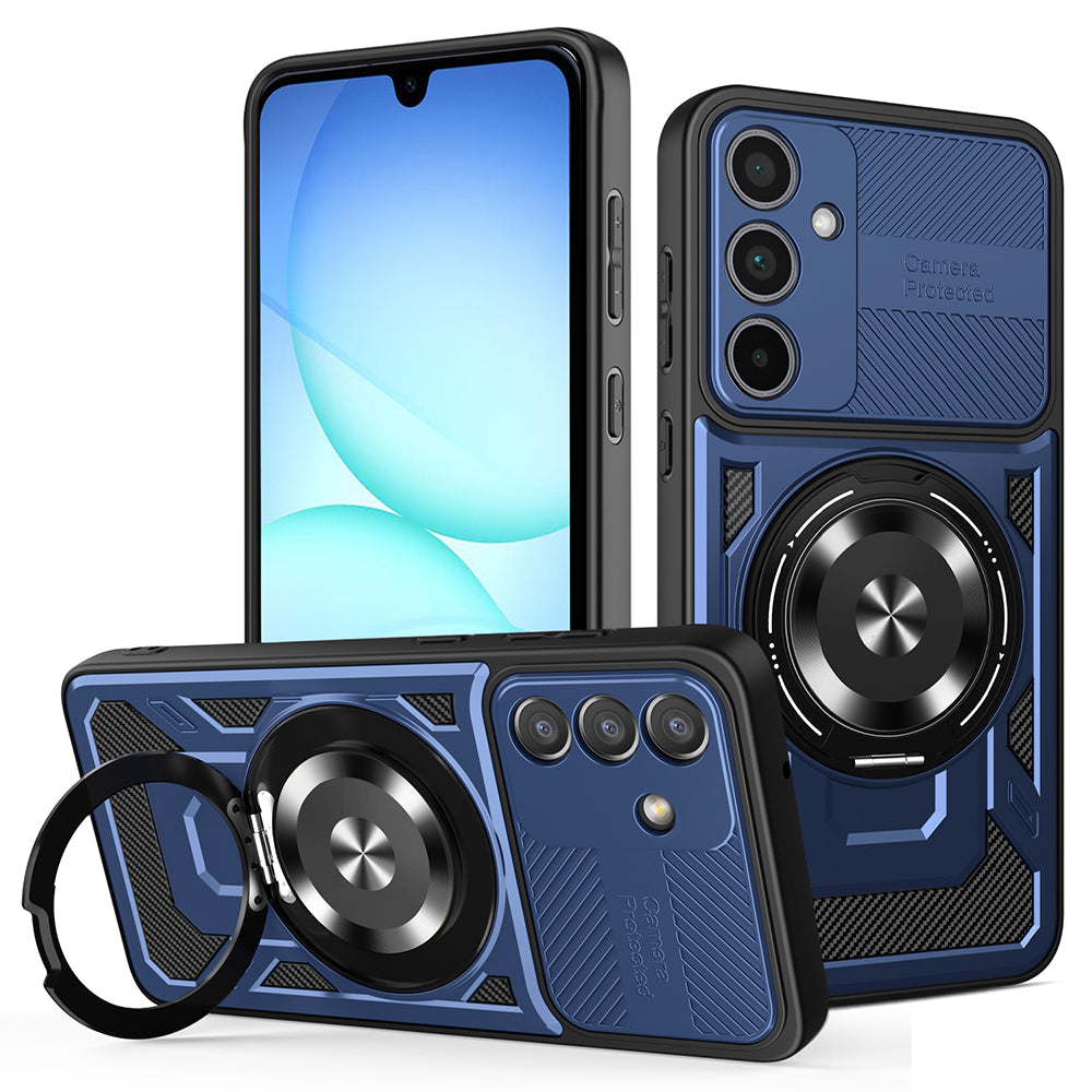 Étui pour Samsung Galaxy A37 5G, Techsuit, RuggedCam, Bleu