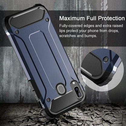 Coque pour Samsung Galaxy A40 A405, Techsuit, Hybrid Armor, Noire