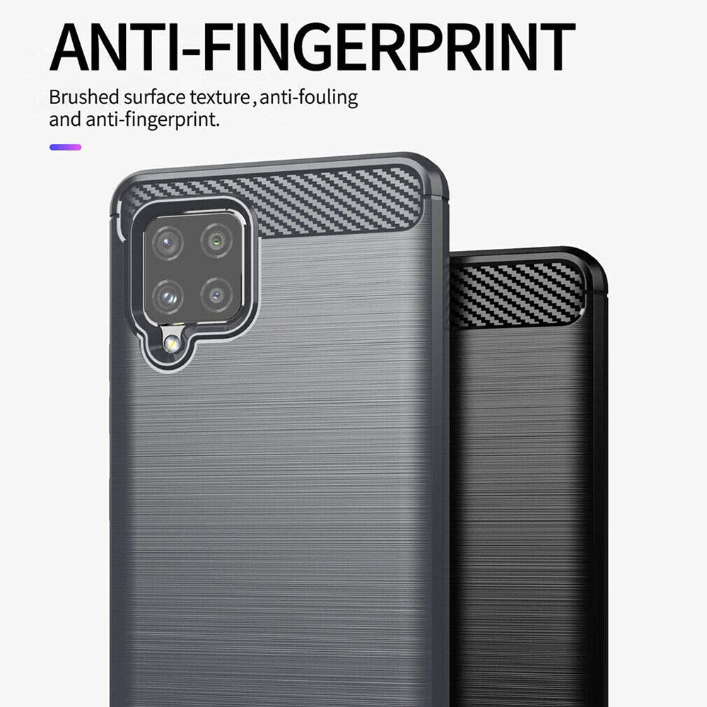Coque pour Samsung Galaxy A42 5G A426, Techsuit, Carbone, Noire