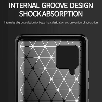 Coque pour Samsung Galaxy A42 5G A426, Techsuit, Carbone, Noire