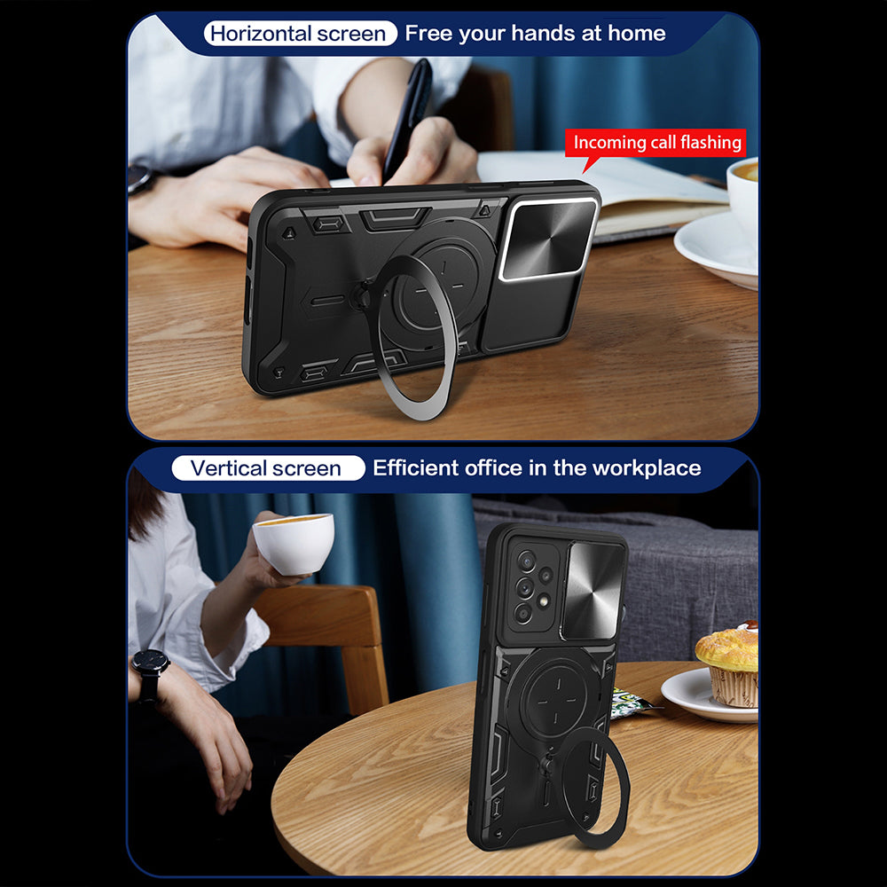 Coque pour Samsung Galaxy A52s 5G A528 / A52 5G A526 / A52 A525, Techsuit, CamGuard Pro, Noire