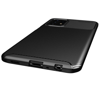 Hülle für Samsung Galaxy A52s 5G A528 / A52 5G A526 / A52 A525, Techsuit, CarbonFiber, Schwarz