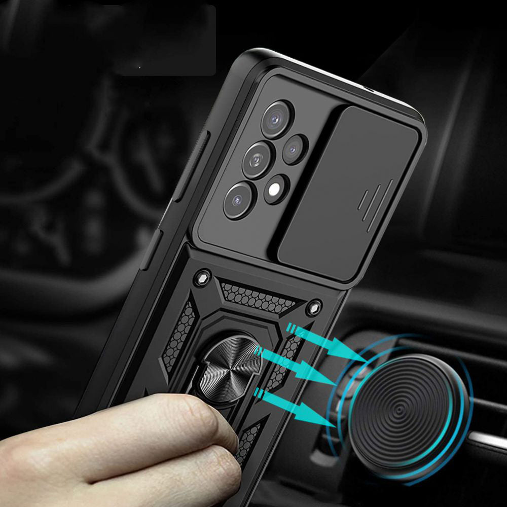 Hülle für Samsung Galaxy A53 5G A536, Techsuit, CamShield, Schwarz