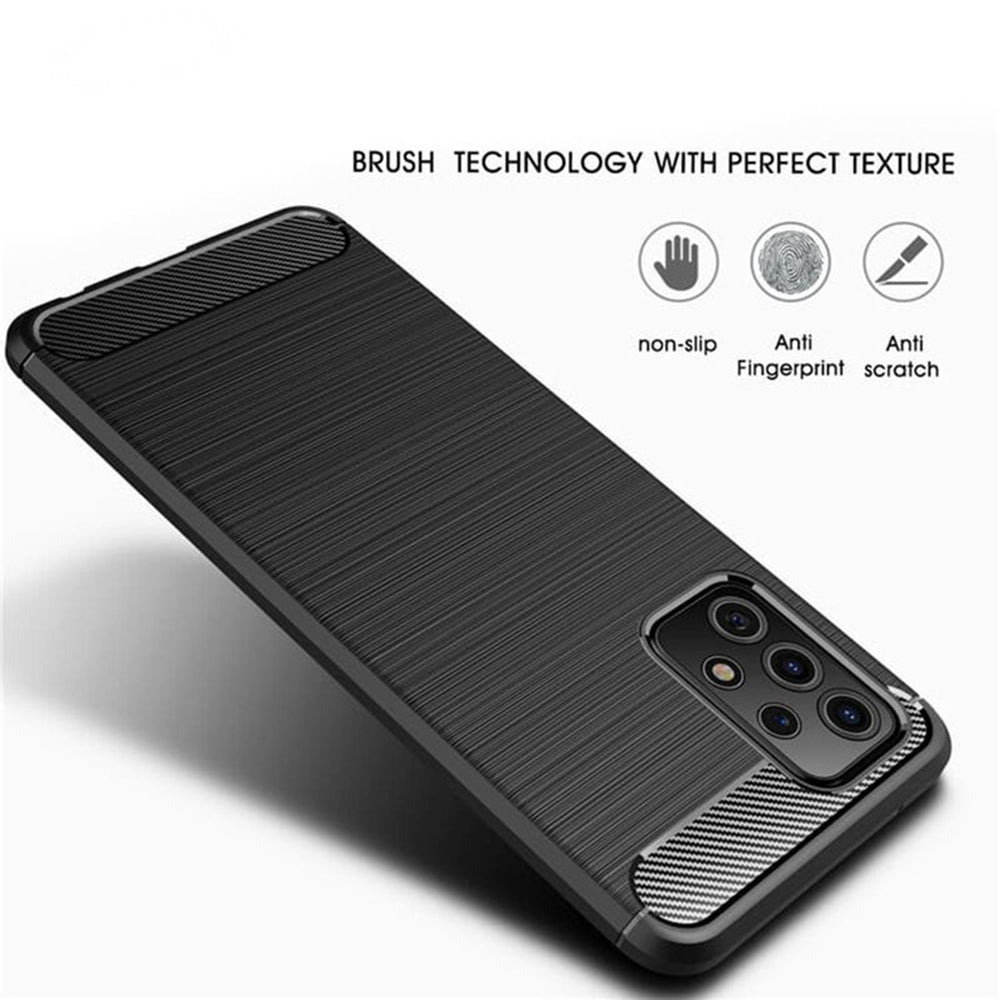 Case for Samsung Galaxy A53 5G A536, Techsuit, Carbon, Black