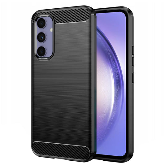 Hülle für Samsung Galaxy A54 A546, Techsuit, Carbon, Schwarz