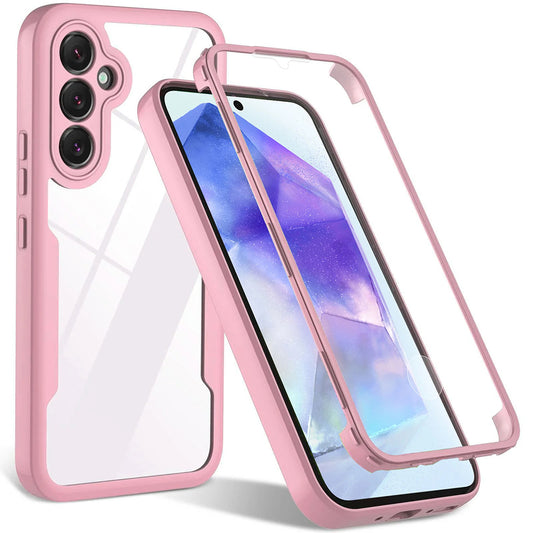 Coque pour Samsung Galaxy A54 A546, Techsuit, ColorVerse 360, Rose