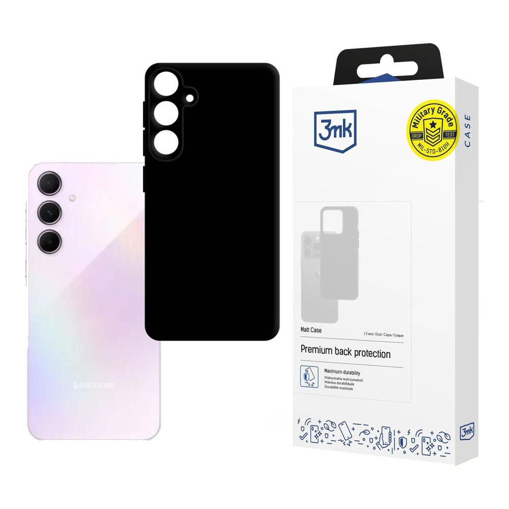 Coque pour Samsung Galaxy A55 5G A556, 3MK, Noir Mat