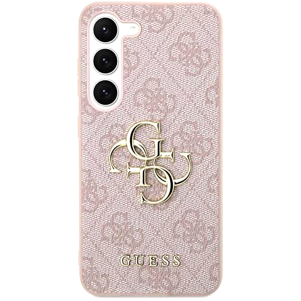 Étui pour Samsung Galaxy A55 5G A556, Guess, 4G Big Logo, Rose.