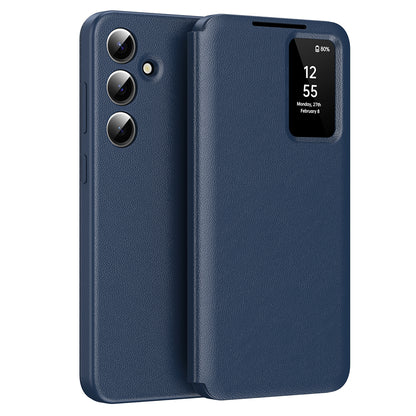 Coque pour Samsung Galaxy A55 5G A556, Techsuit, SmartView, Bleue