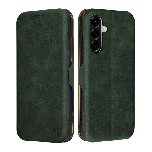 Hülle für Samsung Galaxy A56 A566, Techsuit, Safe Wallet Plus, Grün
