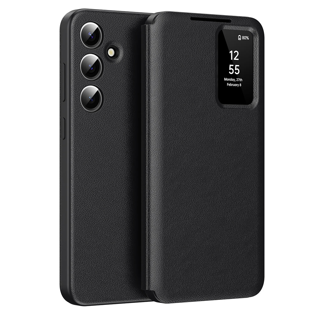 Hülle für Samsung Galaxy A56 A566, Techsuit, SmartView, Schwarz