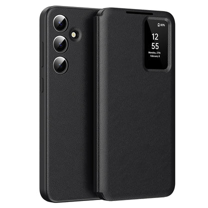Hülle für Samsung Galaxy A56 A566, Techsuit, SmartView, Schwarz